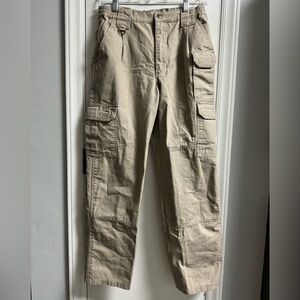 5.11 Tactical Cargo Pants Women's Size 6 Khaki Tan Style 64355 Pockets Canvas